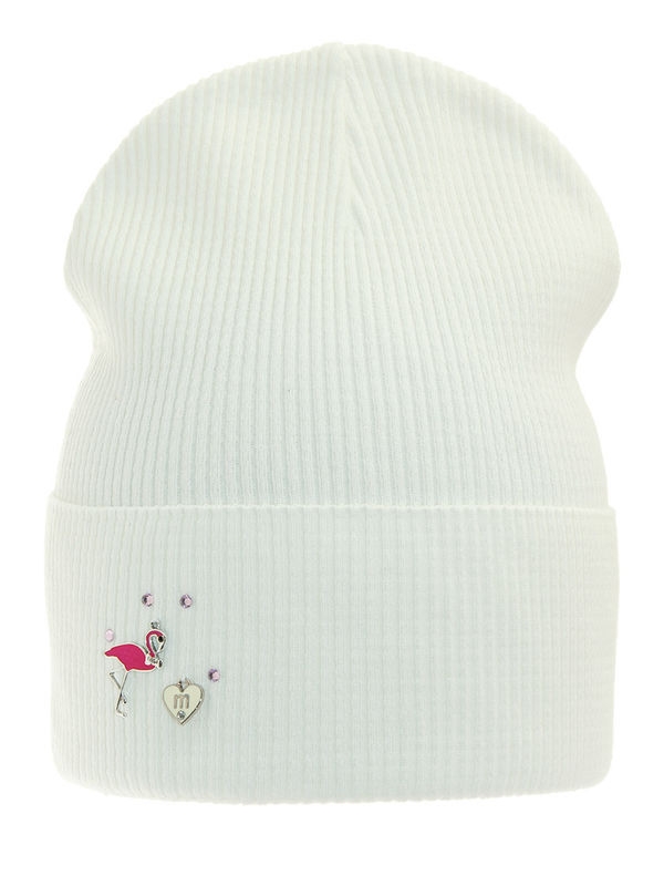 Шапка для девочки Лариса, Миалт белый - Для девочек весна-осень