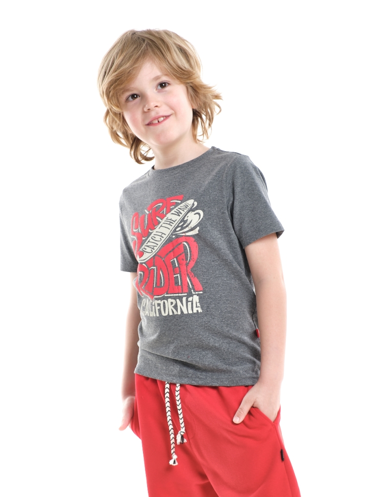 Комплект для мальчиков Mini Maxi, модель 4367, цвет графит - Комплекты летние