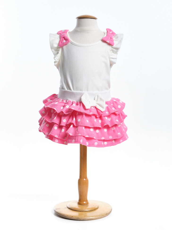 Комплект для девочек Mini Maxi, модель 1677, цвет розовый - Комплекты летние