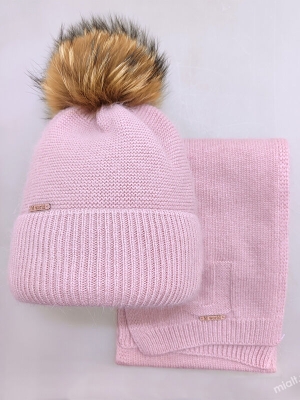 Комплект для девочки Джули, Миалт темно-пудровый, зима