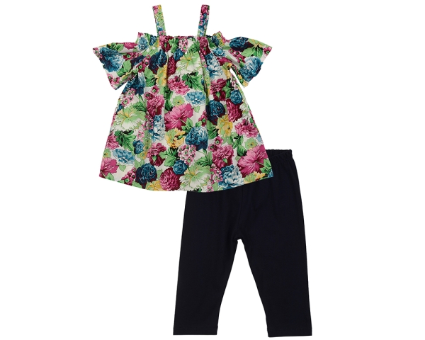 Комплект одежды для девочек Mini Maxi, модель 4673/4674, цвет мультиколор - Комплекты летние