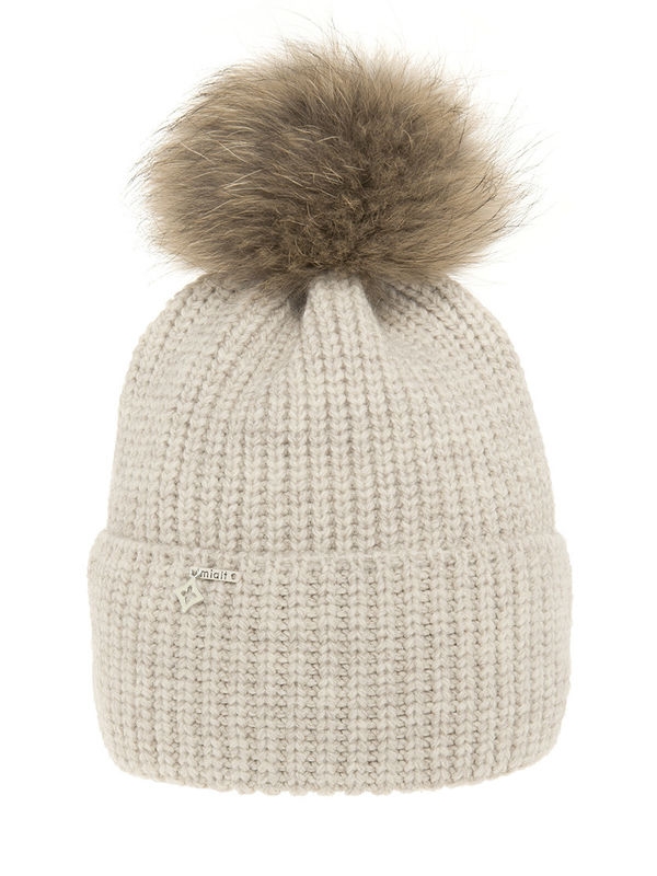 Шапка для девочки Идиллия, Миалт молочный/меланж - Для девочек весна-осень