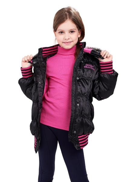 Куртка для девочек Mini Maxi, модель 00005, цвет черный - no-shop