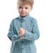 Рубашка для мальчиков Mini Maxi, модель 4810, цвет бирюзовый/клетка