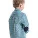 Рубашка для мальчиков Mini Maxi, модель 4810, цвет бирюзовый/клетка