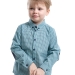 Рубашка для мальчиков Mini Maxi, модель 4810, цвет бирюзовый/клетка
