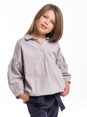 Блузка для девочек Mini Maxi, модель 7940, цвет серый