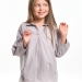 Блузка для девочек Mini Maxi, модель 7940, цвет серый