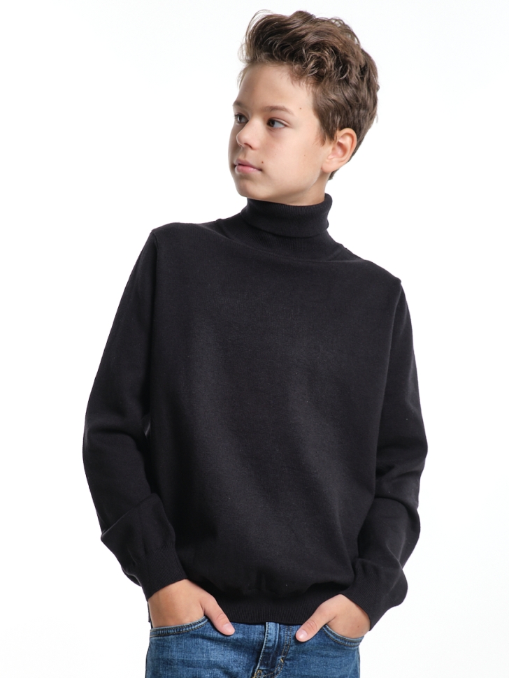 Водолазка для мальчиков Mini Maxi, модель 3312240, цвет черный - Водолазки для мальчиков