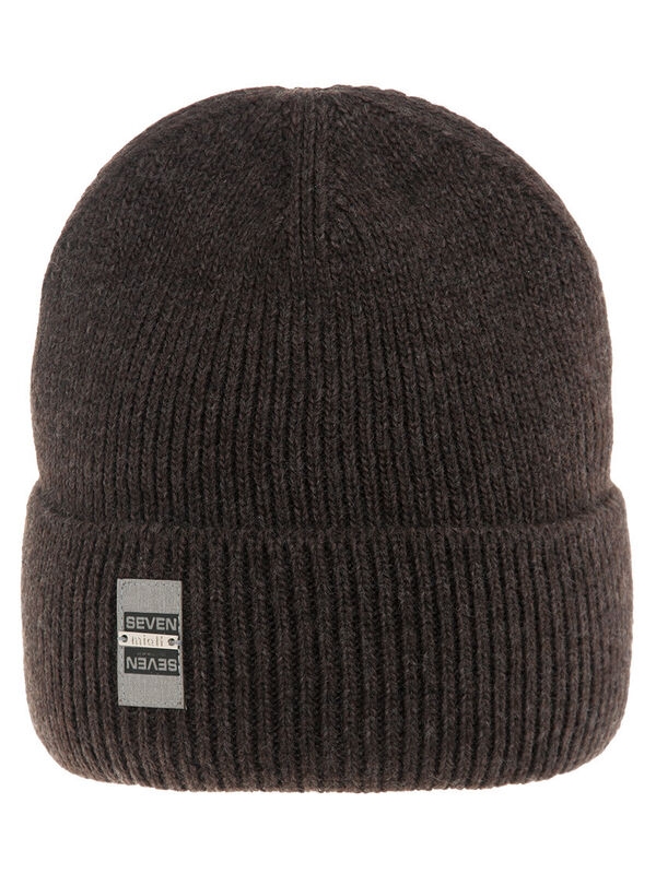 Шапка для мальчика Seven, Миалт коричневый/меланж, зима - Шапки осень-зима