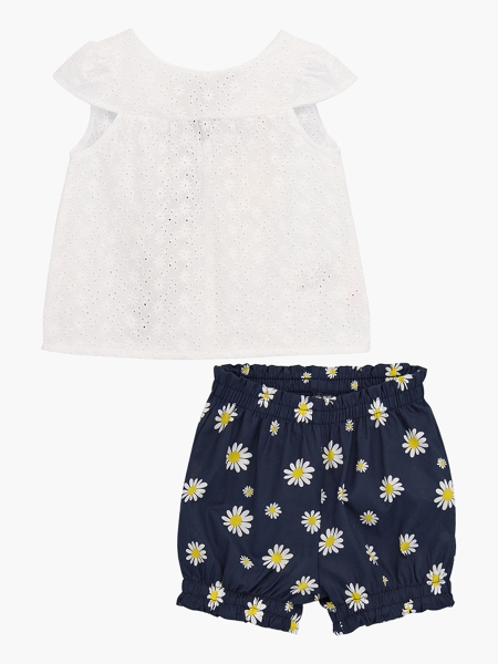 Комплект одежды для девочек Mini Maxi, модель 6471/6472, цвет белый - Комплекты летние