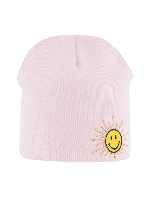 Шапка для девочки Smile, Миалт бледно-розовый