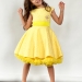 Платье для девочки праздничное БУШОН ST36, цвет желтый