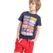 Футболка для мальчиков Mini Maxi, модель 7156, цвет темно-синий