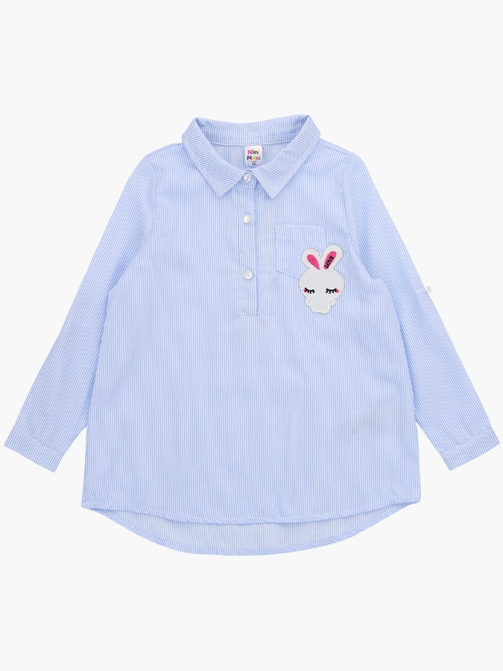 Платье для девочек Mini Maxi, модель 6056, цвет голубая/мультиколор - Туники для девочек