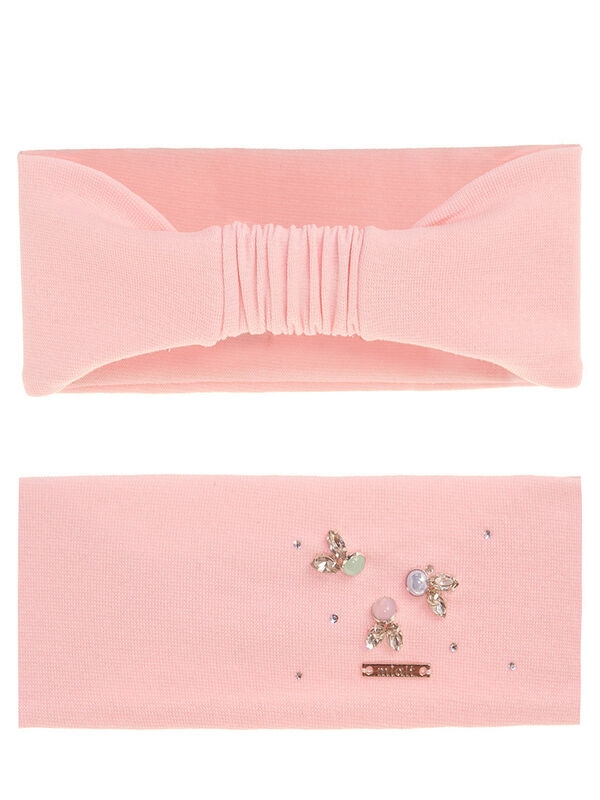 Повязка для девочки Мотыльки повязка, Миалт коралловый, лето - Косынки детские