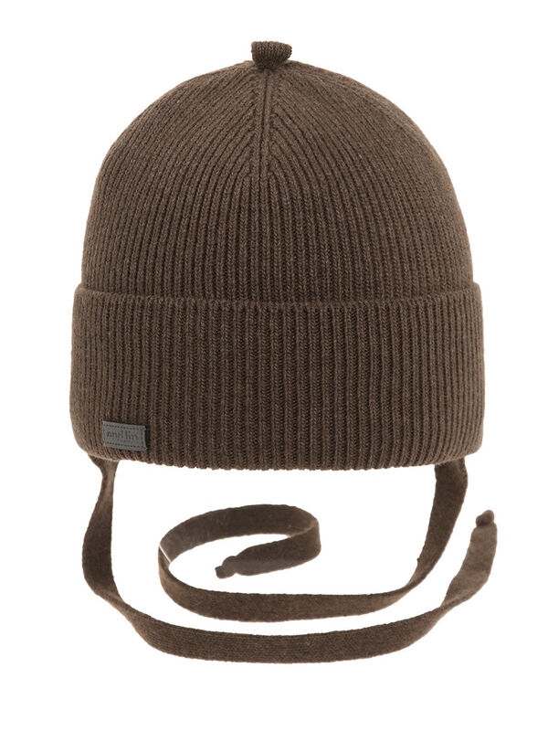 Шапка для мальчика Миля, Миалт коричневый/меланж, зима - Шапки осень-зима