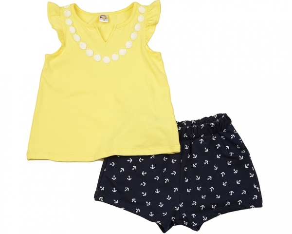 Комплект одежды для девочек Mini Maxi, модель 1542/1543, цвет желтый - Комплекты летние