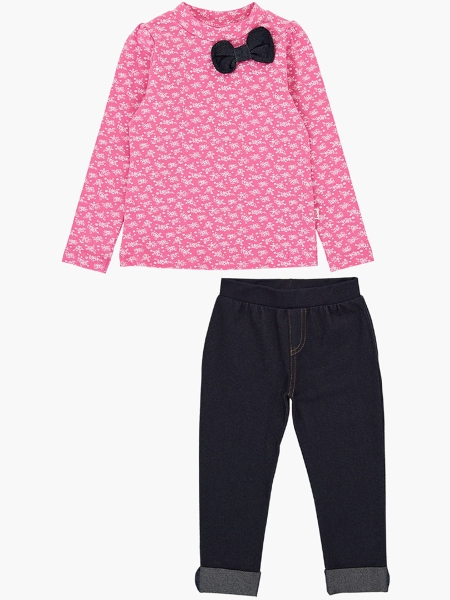 Комплект одежды для девочек Mini Maxi, модель 0882/6296, цвет розовый - Комплекты трикотажные