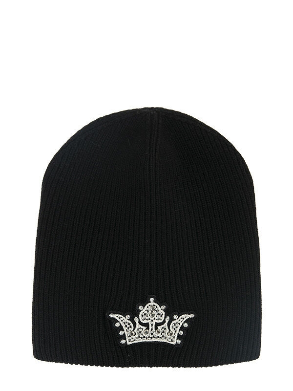 Шапка для девочки Лючия, Миалт черный, зима - Шапочки молодежные