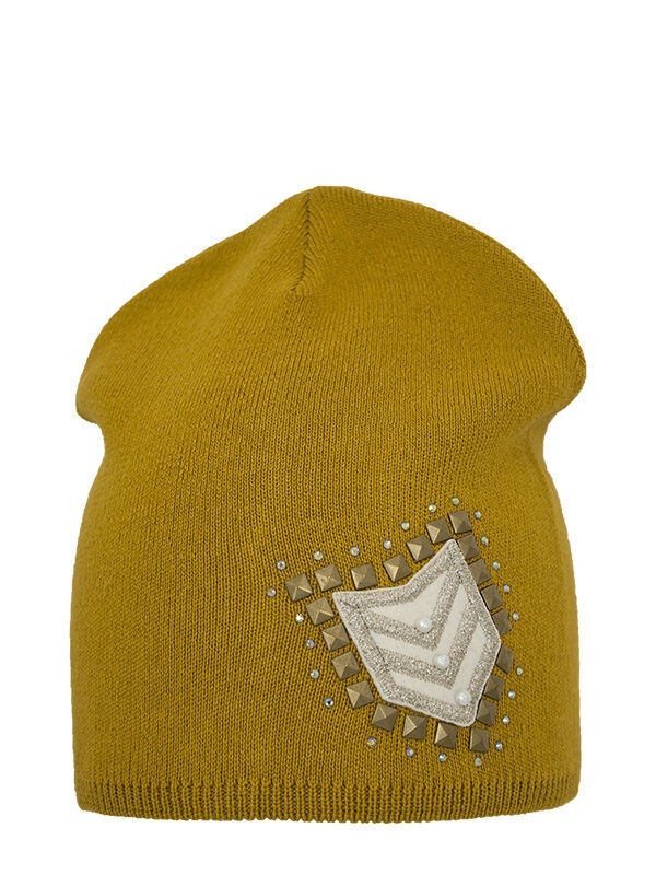 Шапка для девочки Готика, Миалт горчичный, весна-осень - Для девочек весна-осень