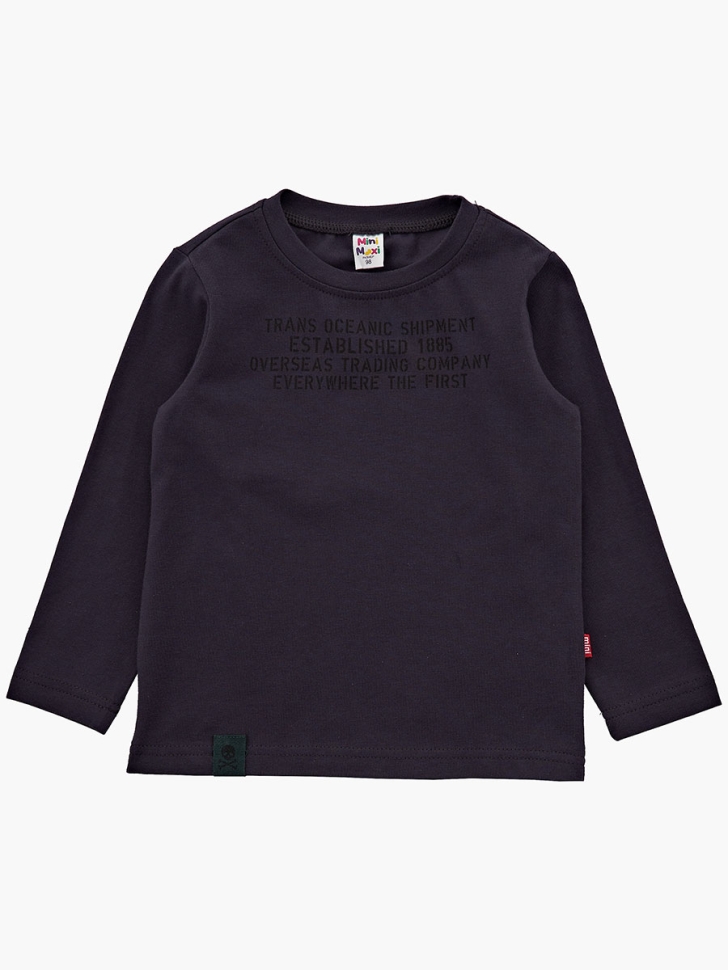 Футболка для мальчиков Mini Maxi, модель 1988, цвет графит - Лонгсливы / футболки - дл. рукав