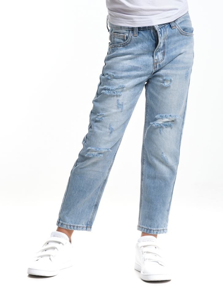 Джинсы для девочек Mini Maxi, модель 331029, цвет голубой - Джинсы для девочек