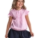 Блузка для девочек Mini Maxi, модель 3331, цвет розовый/мультиколор