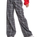 Брюки для девочек Mini Maxi, модель 7875, цвет серый/черный/клетка