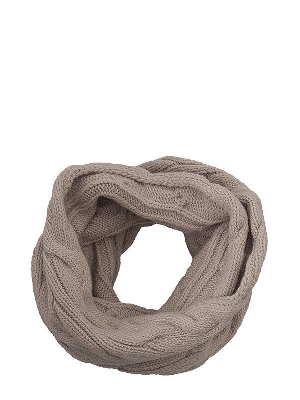 Шарф-снуд Метель, Mialt бежево-розовый, зима - Шарф-снуд