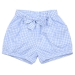 Шорты для девочек Mini Maxi, модель 4538, цвет голубой/клетка