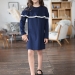 Платье для девочки школьное БУШОН SK33, цвет темно-синий