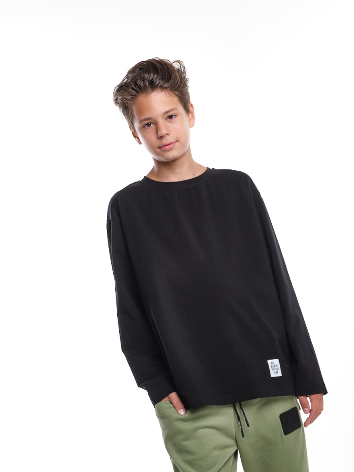 Лонгслив для мальчиков Mini Maxi, модель 6007, цвет черный - Лонгсливы / футболки - дл. рукав