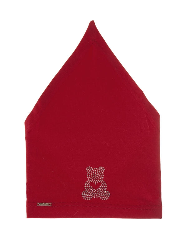 Косынка для девочки Настасья, Миалт красный, лето - Косынки детские