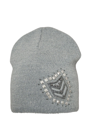 Шапка для девочки Готика, Миалт серый/меланж, весна-осень