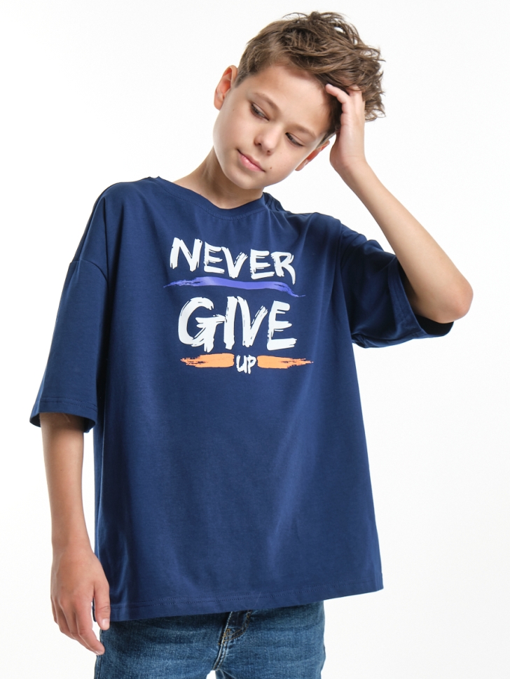 Футболка для мальчиков Mini Maxi, модель 7923, цвет синий - Футболки для мальчиков