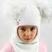 Шлем для девочки Селестия, Миалт белый, зима