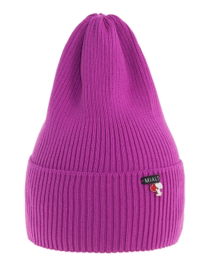 Шапка для девочки Снупик, Миалт фуксия, весна-осень