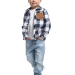 Рубашка для мальчиков Mini Maxi, модель 8014, цвет клетка