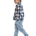 Рубашка для мальчиков Mini Maxi, модель 8014, цвет клетка
