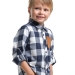 Рубашка для мальчиков Mini Maxi, модель 8014, цвет клетка