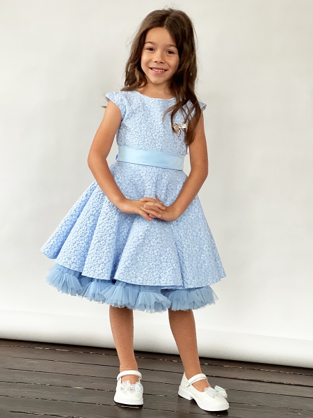 Платья и сарафаны для девочек голубого цвета – купить в интернет-магазине sela