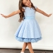 Платье для девочки праздничное БУШОН ST36, цвет голубой