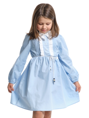 Платье для девочек Mini Maxi, модель 8060, цвет голубой