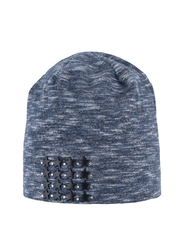 Шапка для девочки Флешмоб, Миалт синий/меланж, весна-осень - Для девочек весна-осень