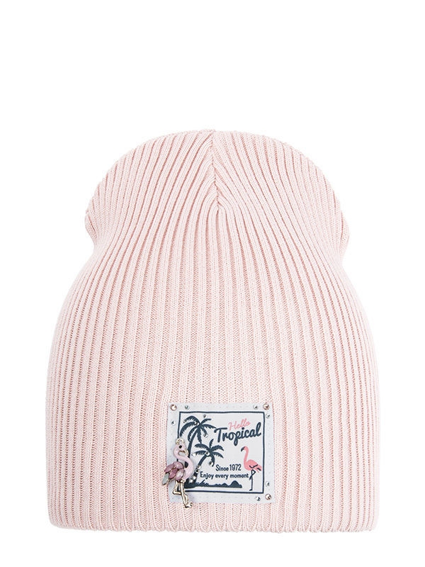 Шапка для девочки Tropicana, Миалт светло-розовый - Для девочек весна-осень