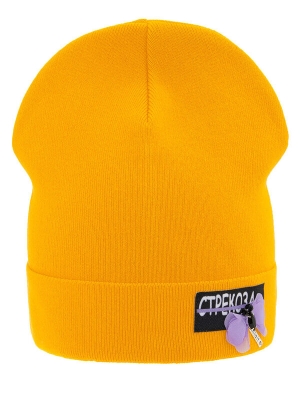 Шапка для девочки Кларисса, Миалт светло-оранжевый, весна-осень