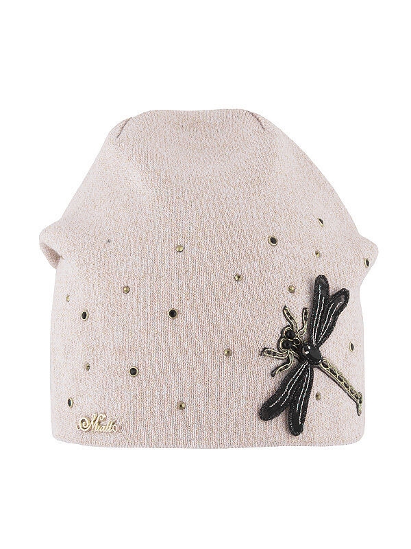 Шапка для девочки Золотая стрекоза, Миалт розовый, весна-осень - Для девочек весна-осень