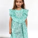 Платье для девочки вискоза БУШОН ST69, цвет бирюза