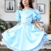 Платье для девочки БУШОН ST34, праздничное цвет голубой